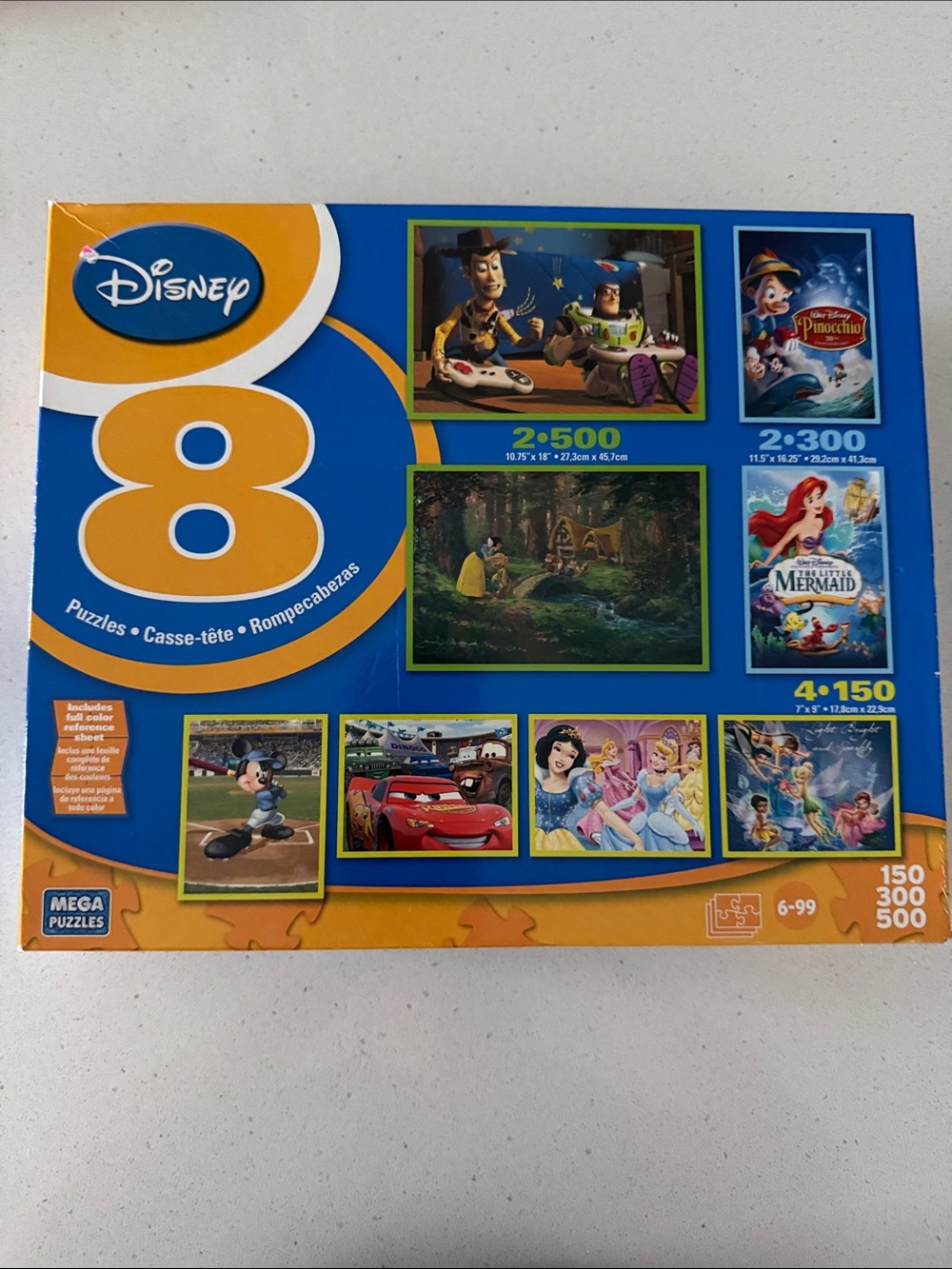 Disney Puzzle Box Set - Blue & Orange Multi-Scene Pack